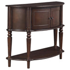 Console demi-lune marron