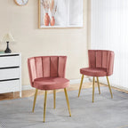 Rose / Fauteuil d'appoint en fausse fourrure à poils courts / Une place