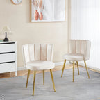 Rose / Fauteuil d'appoint en fausse fourrure à poils courts / Une place
