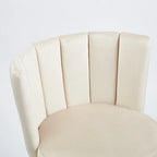 Rose / Fauteuil d'appoint en fausse fourrure à poils courts / Une place