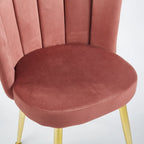 Rose / Fauteuil d'appoint en fausse fourrure à poils courts / Une place
