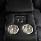 Canapé d'angle inclinable de luxe 5 et 6 places avec LED, USB, chargement sans fil, Bluetooth et rangement