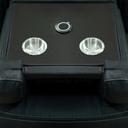 Canapé d'angle inclinable de luxe 5 et 6 places avec LED, USB, chargement sans fil, Bluetooth et rangement