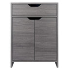 Meuble de rangement à deux étagères avec tiroir - 26.25 - Gris anthracite