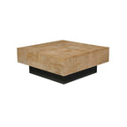 Ensemble de tables de salon 2 pièces en bois massif Caden