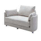Fauteuil-lit pliant en lin, lit de sol, lit circulaire, canapé-futon réglable, canapé-lit pliant paresseux pour salon
