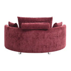 Fauteuil-lit pliant en lin, lit de sol, lit circulaire, canapé-futon réglable, canapé-lit pliant paresseux pour salon