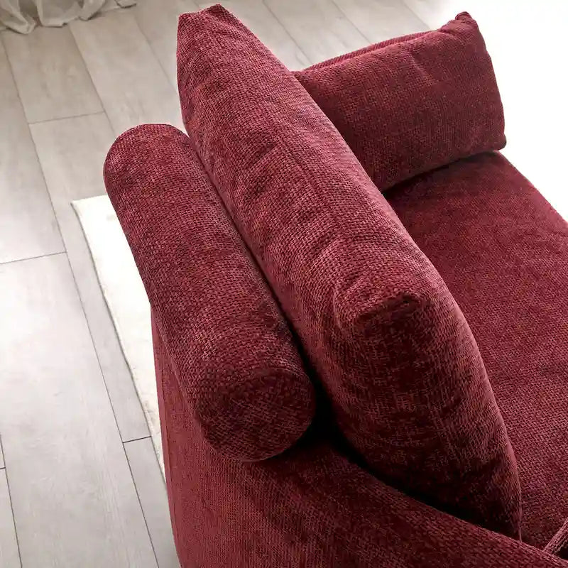 Fauteuil-lit pliant en lin, lit de sol, lit circulaire, canapé-futon réglable, canapé-lit pliant paresseux pour salon
