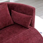 Fauteuil-lit pliant en lin, lit de sol, lit circulaire, canapé-futon réglable, canapé-lit pliant paresseux pour salon