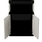 Lit escamotable grand format avec bureau et étagères de rangement
