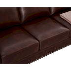 Canapé 3 places 82,68 en cuir PU avec rangement, structure en bois massif et métal, 6 pieds de support, coffres de rangement sous l'assise