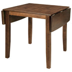 Ensemble table à manger à abattants pour 2 personnes, espresso/marron, 3 pièces
