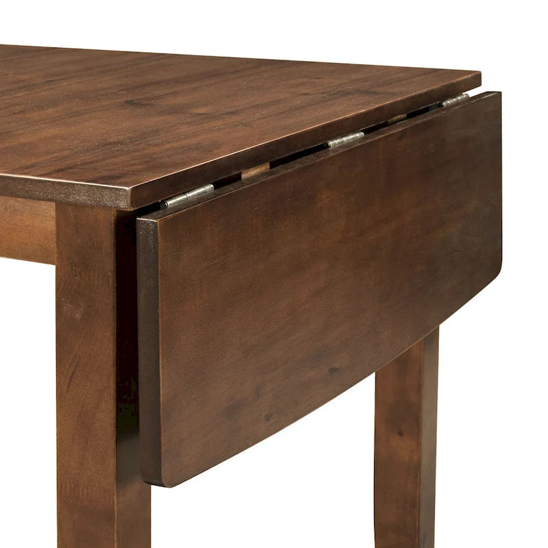 Ensemble table à manger à abattants pour 2 personnes, espresso/marron, 3 pièces
