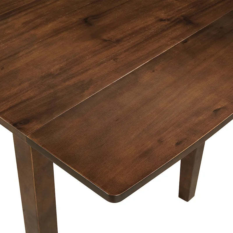 Ensemble table à manger à abattants pour 2 personnes, espresso/marron, 3 pièces