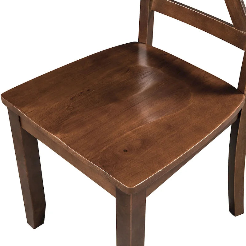 Ensemble table à manger à abattants pour 2 personnes, espresso/marron, 3 pièces