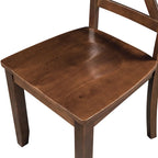 Ensemble table à manger à abattants pour 2 personnes, espresso/marron, 3 pièces