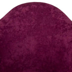 Fauteuil à bascule en velours – Monoplace, piètement Eiffel | Bleu sarcelle / Marron café / Gris nuage / Violet