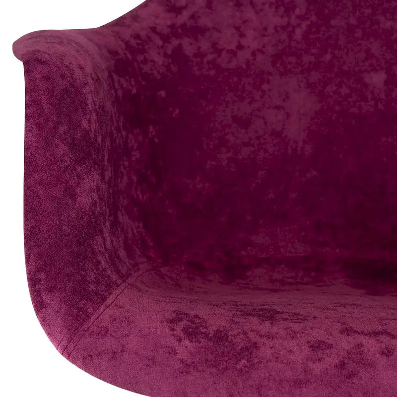 Fauteuil à bascule en velours – Monoplace, piètement Eiffel | Bleu sarcelle / Marron café / Gris nuage / Violet