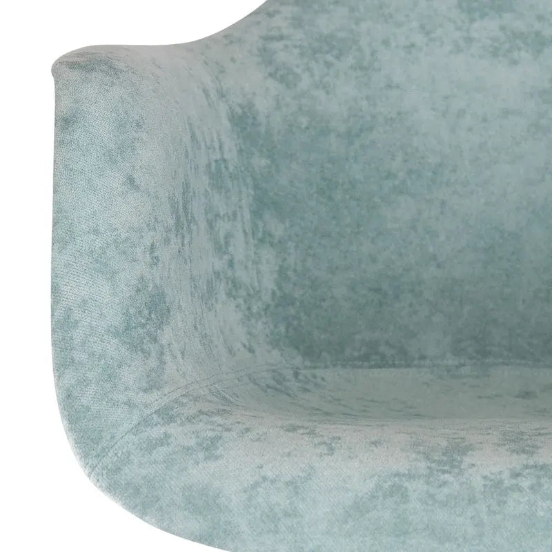 Fauteuil à bascule en velours – Monoplace, piètement Eiffel | Bleu sarcelle / Marron café / Gris nuage / Violet