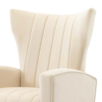 Fauteuil d'appoint en velours avec pieds dorés