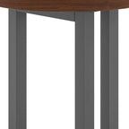 Table d'appoint ronde en bois de noyer marron, 3 pieds, 1 personne, 45,7 x 45,7 x 50,8 cm