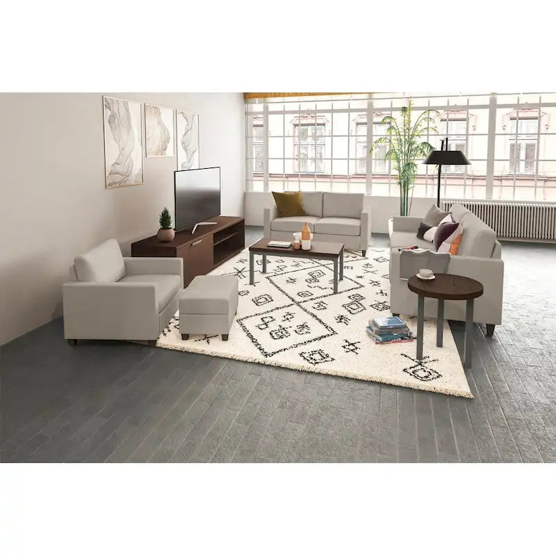 Table d'appoint ronde en bois de noyer marron, 3 pieds, 1 personne, 45,7 x 45,7 x 50,8 cm