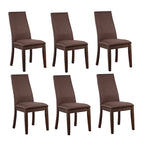 Chaises de salle à manger Charleston rembourrées à dossier plein (lot de 6)