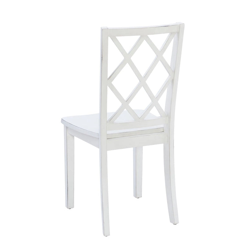 Ensemble de salle à manger 5 pièces Harrow style ferme blanc