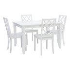 Ensemble de salle à manger 5 pièces Harrow style ferme blanc