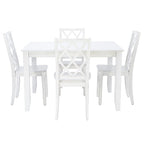 Ensemble de salle à manger 5 pièces Harrow style ferme blanc