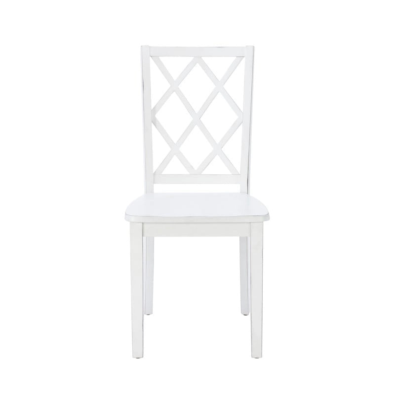 Ensemble de salle à manger 5 pièces Harrow style ferme blanc