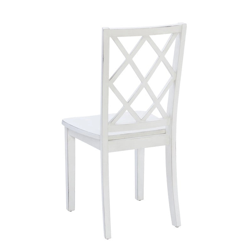 Ensemble de salle à manger 5 pièces Harrow style ferme blanc
