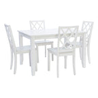 Ensemble de salle à manger 5 pièces Harrow style ferme blanc