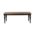 Table rectangulaire à pieds Harvest Home Chalkboard – Noir