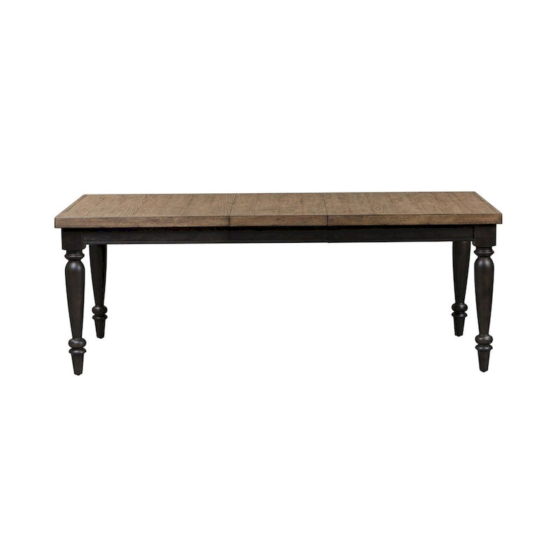 Table rectangulaire à pieds Harvest Home Chalkboard – Noir