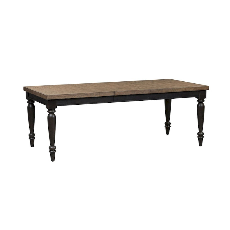 Table rectangulaire à pieds Harvest Home Chalkboard – Noir