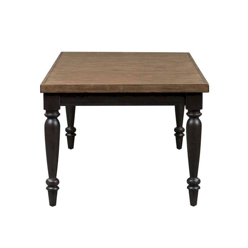 Table rectangulaire à pieds Harvest Home Chalkboard – Noir