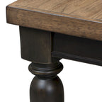 Table rectangulaire à pieds Harvest Home Chalkboard – Noir