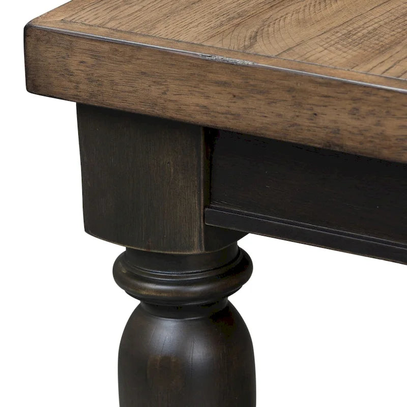 Table rectangulaire à pieds Harvest Home Chalkboard – Noir