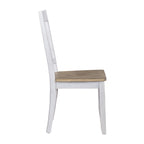 Ensemble de 7 meubles de table à tréteaux Lindsey Farm, blanc vieilli et grès