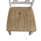 Ensemble de 7 meubles de table à tréteaux Lindsey Farm, blanc vieilli et grès