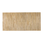Ensemble de 7 meubles de table à tréteaux Lindsey Farm, blanc vieilli et grès