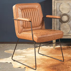 Fauteuil d'appoint en similicuir, piètement luge, une place – Blanc / Sable / Marine / Noir / Anthracite