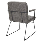 Fauteuil d'appoint en similicuir, piètement luge, une place – Blanc / Sable / Marine / Noir / Anthracite