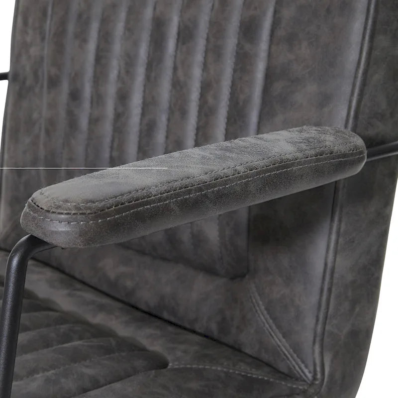 Fauteuil d'appoint en similicuir, piètement luge, une place – Blanc / Sable / Marine / Noir / Anthracite