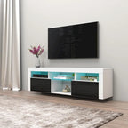 Meuble TV flottant mural Bari 160 avec 16 couleurs de LED