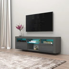 Meuble TV flottant mural Bari 160 avec 16 couleurs de LED
