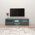 Meuble TV flottant mural Bari 160 avec 16 couleurs de LED