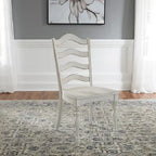 Magnolia Manor Antique White Ladder Back Side Chair (Set of 2)