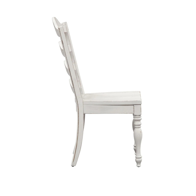 Magnolia Manor - Chaises de salle à manger à barreaux en blanc antique (lot de 2)